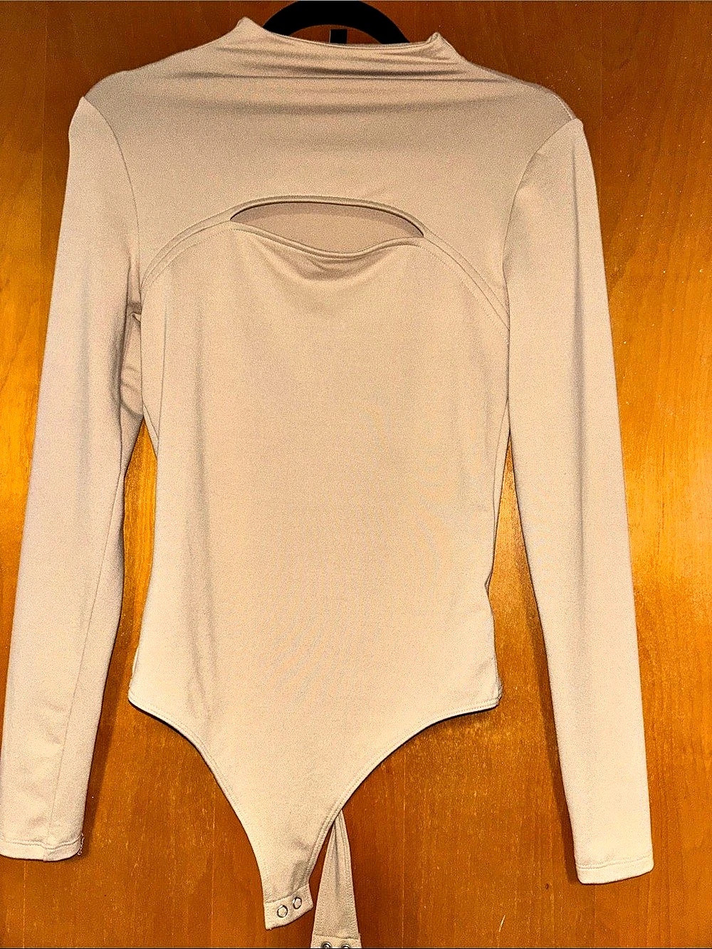 Express Long Sleeve Bodysuit in Brown Size Small Like New
